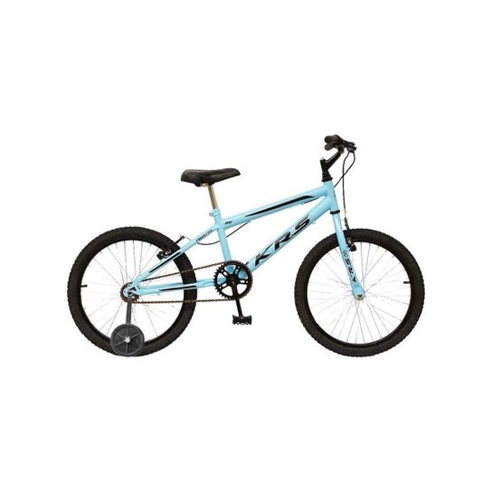 Bicicleta Infantil Aro 20 Passeio com Rodinhas Menino - Azul+Preto Menor preço em Bicicleta Infantil Aro 20 Passeio com Rodinhas Menino - Azul+Preto