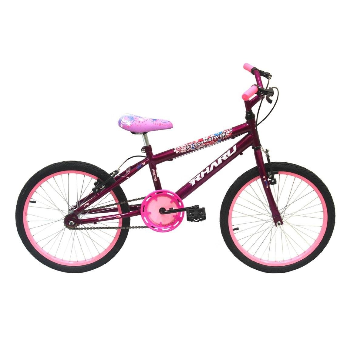Bicicleta Rharu Tech Aro 20 Rígida 1 Marcha - Violeta