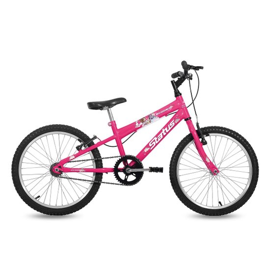 Bicicleta Status Bike Belíssima Aro 20 Rígida 1 Marcha - Rosa
