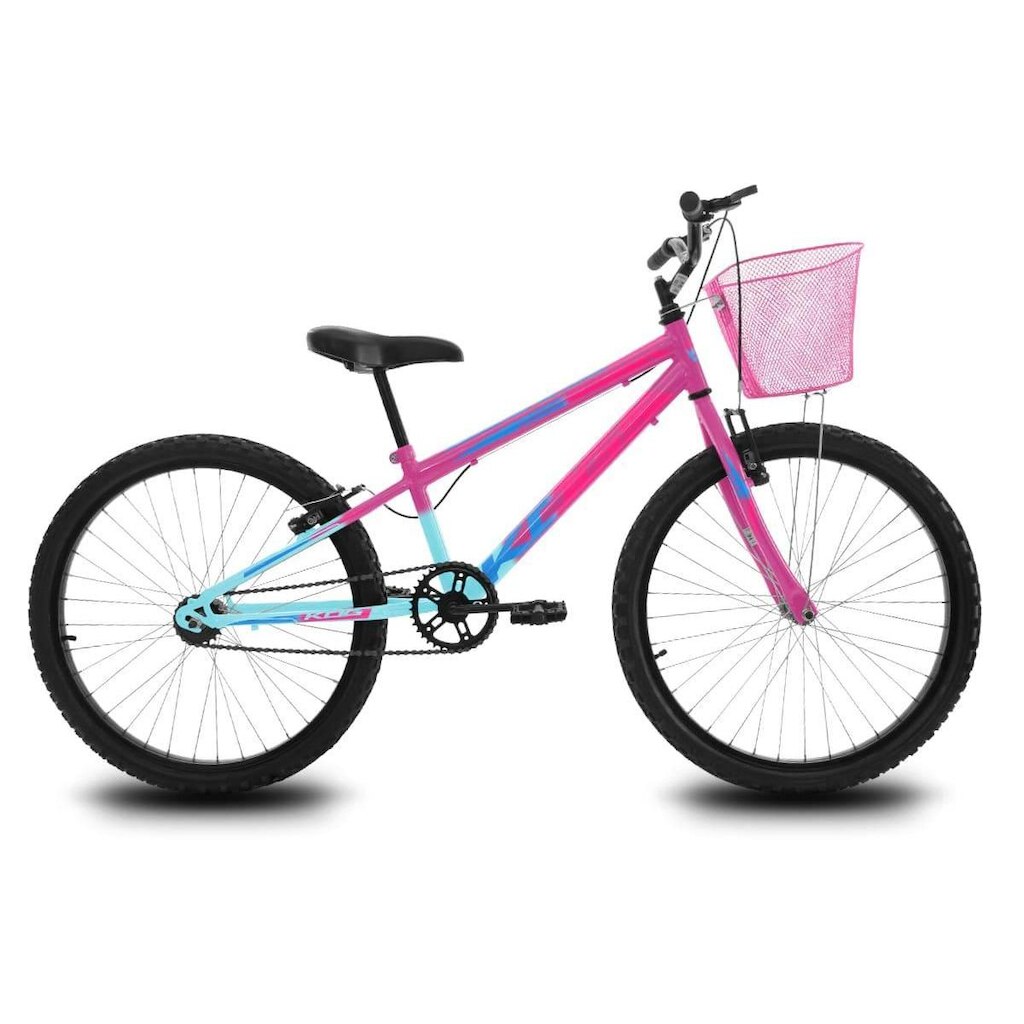 Bicicleta Infantil Aro 24 KOG Feminina com Cestinha
