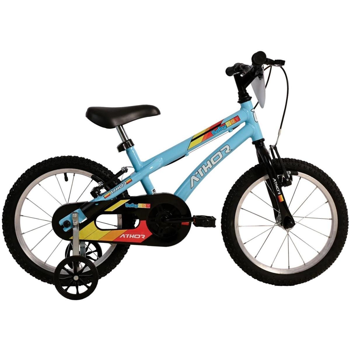 Bicicleta Athor Bike Baby Boy Vb Aro 16 Rígida 1 Marcha - Azul