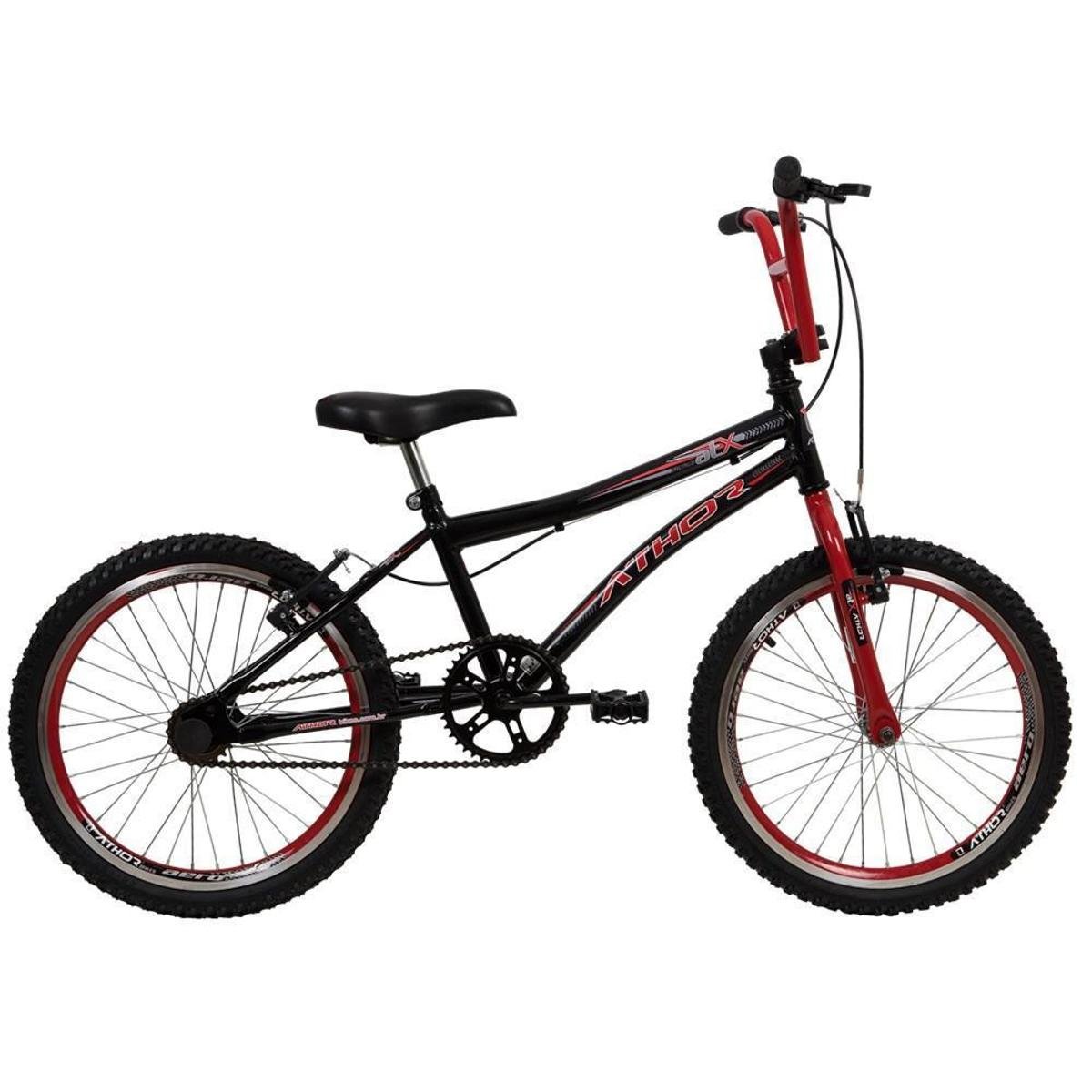 Bicicleta Athor Bike Atx Vb Aro 20 Rígida 1 Marcha - Preto/vermelho