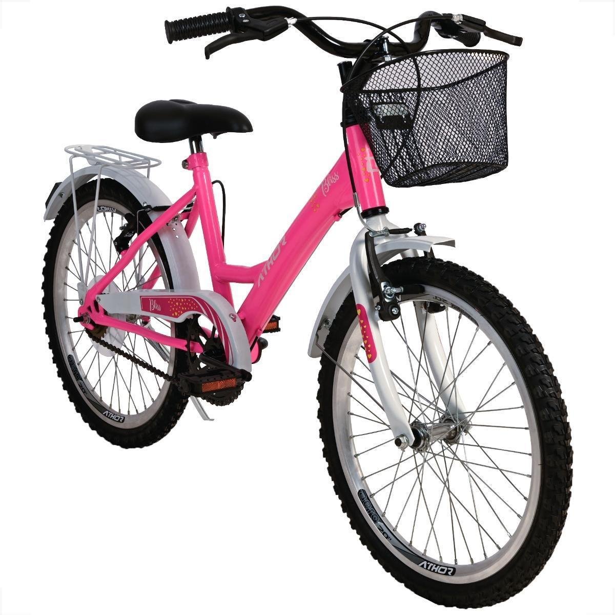 Bicicleta Athor Bike Bliss Vb Aro 20 Rígida 1 Marcha - Rosa