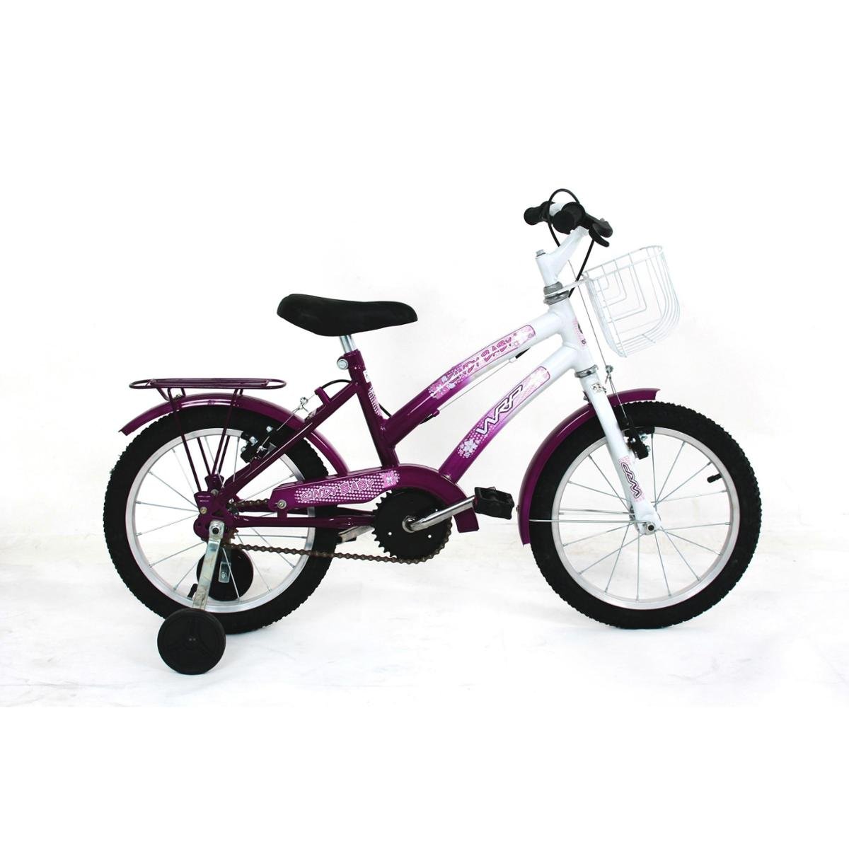 Bicicleta Wrp Bikes Cindy Aro 16 Rígida 1 Marcha - Branco/violeta