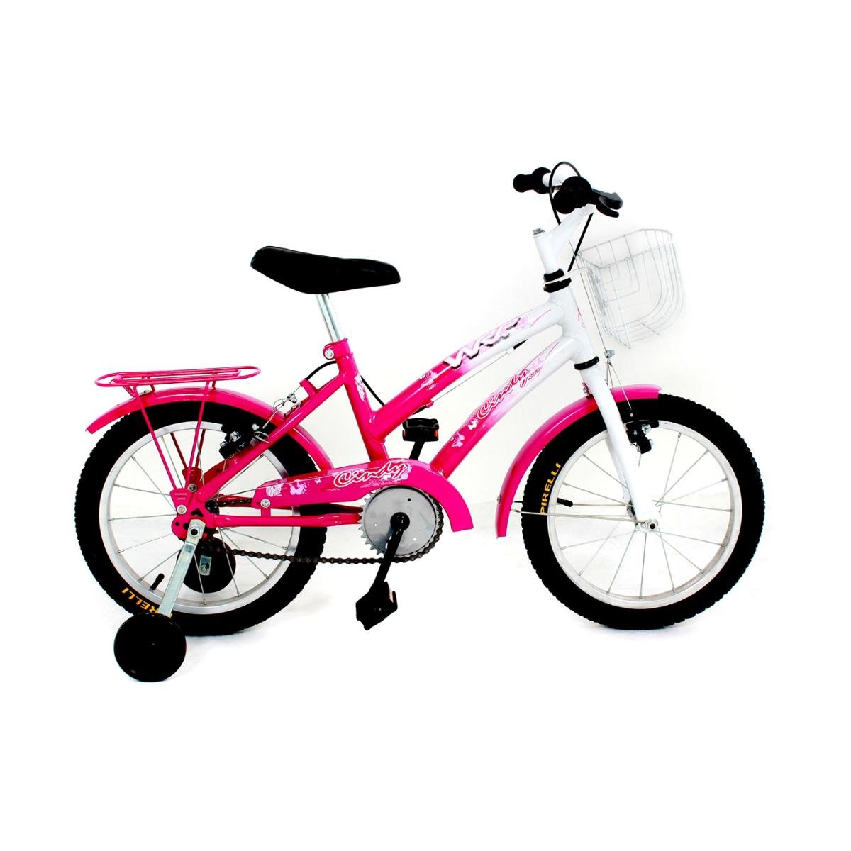 Bicicleta Infantil Menina Aro 16 Completa C Cesta Feminina
