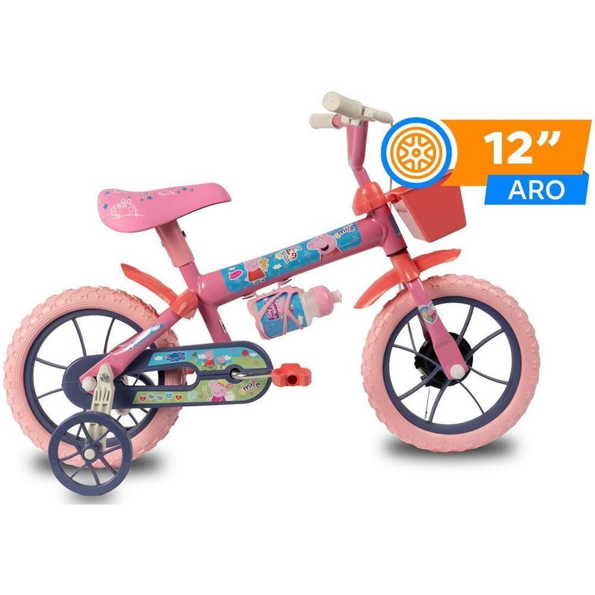 Bicicleta Infantil Peppa Pig Aro 12 Verden 10509 Princy com