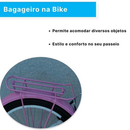 Bicicleta Infantil Retro Aro 24 Forss Hello Turquesa