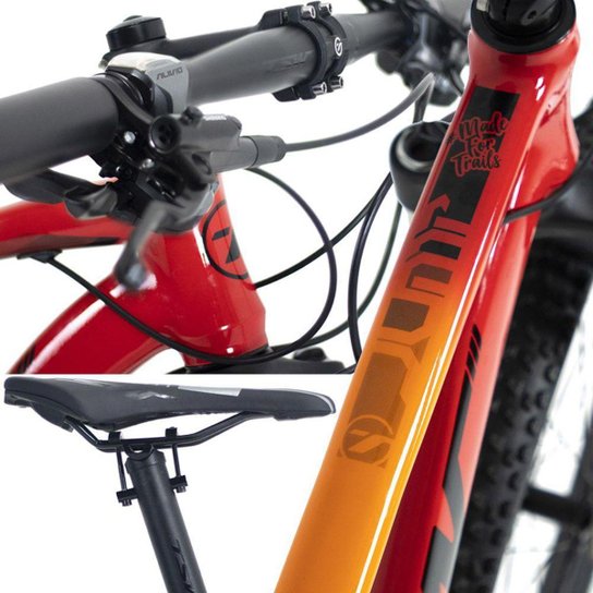 Bicicleta Jump Importada Aro 29 Suspensao Freio A Disco Quadro Aluminio Tsw Laranja Netshoes