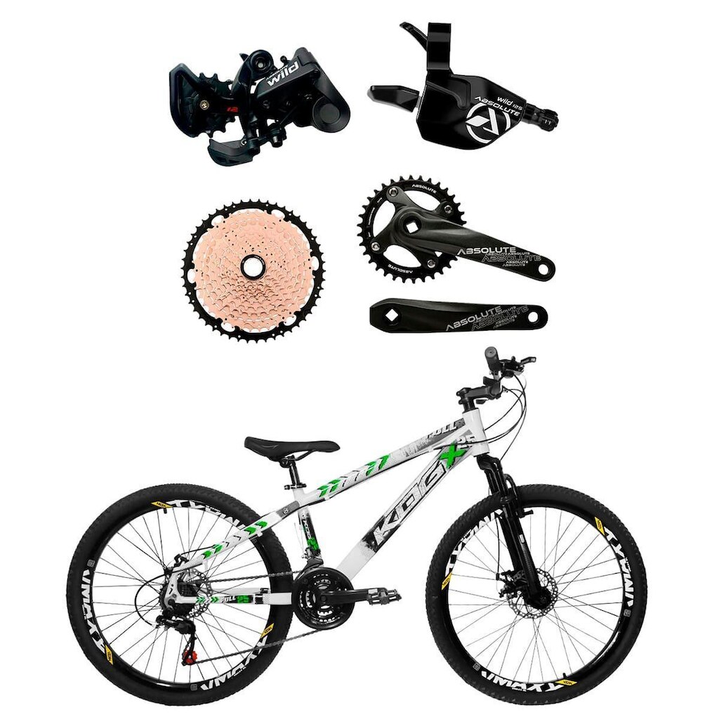 Bicicleta KOG Freeride Bike Aro 26 1x12v Kit Relação Absolute Freio Hidraulico