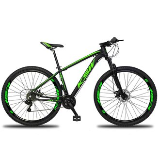 Bicicleta KSW 24V Aro 29 XLT Câmbios Shimano Freio a Disco MTB Aluminio