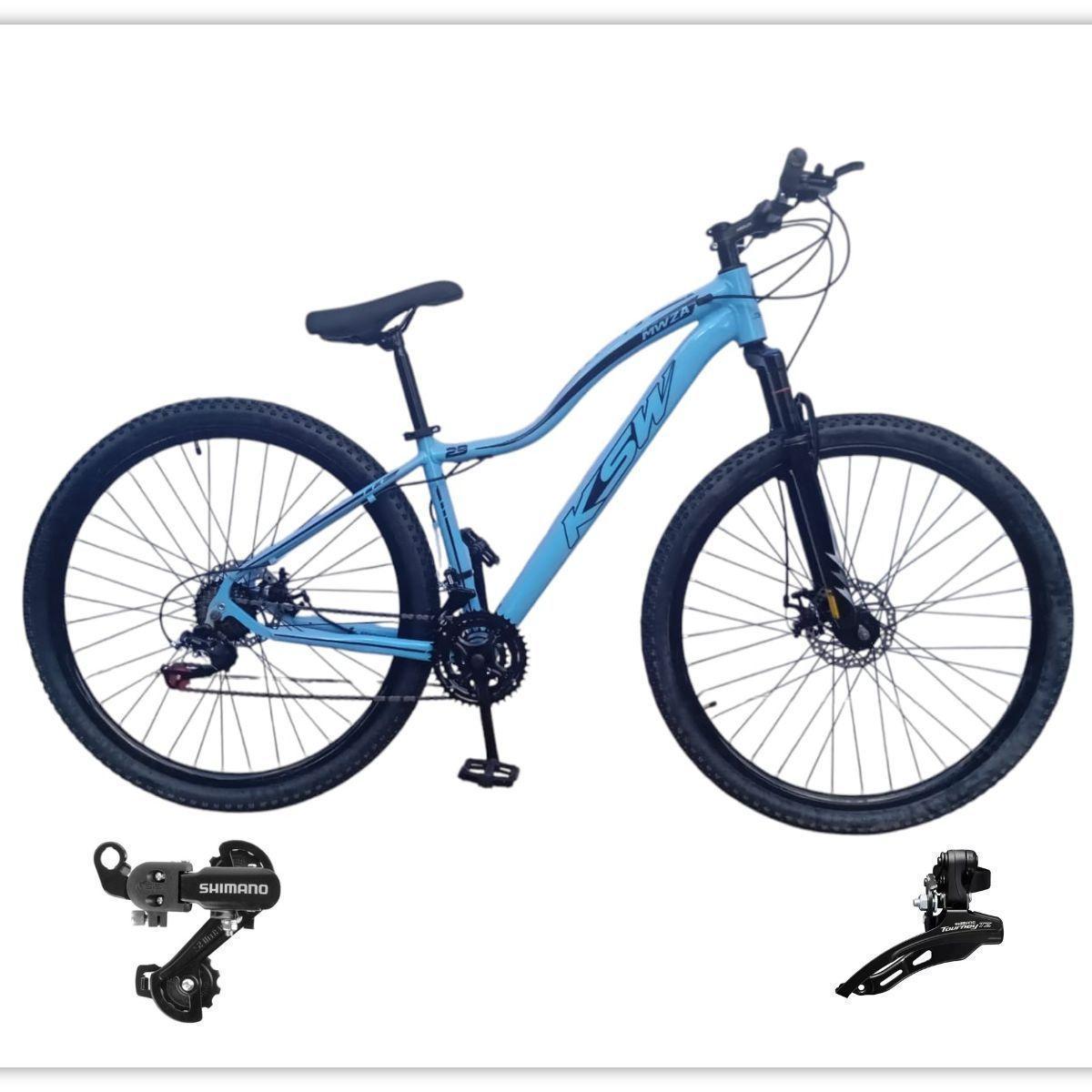 Bicicleta Ksw Mwza Disc M Aro 29 Susp. Dianteira 21 Marchas - Azul/preto