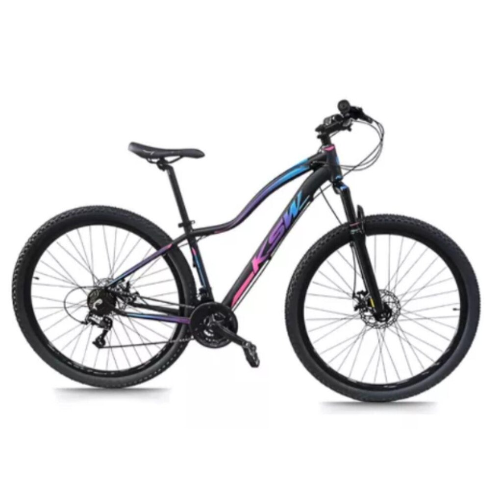 Bicicleta Ksw Mwza 29 Feminina 21v Indexada Mtb Aluminio Freio Hidraulico