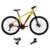 Bicicleta Ksw Xlt 29 21v Index Mtb Aluminio Cambios Shimano - Amarelo+Laranja