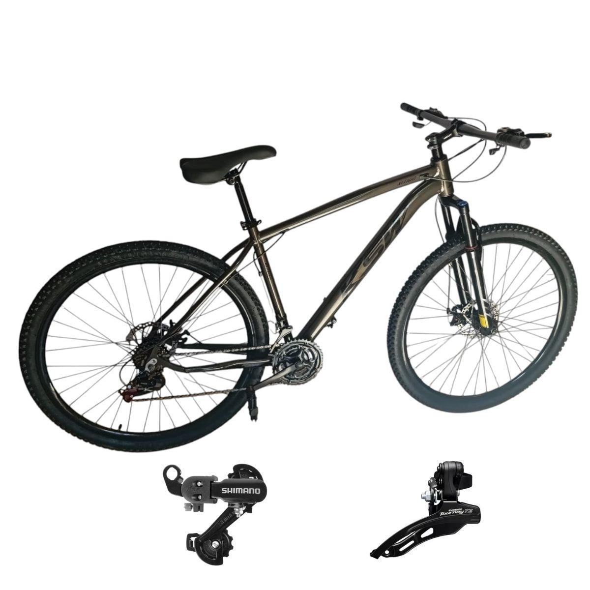 Bicicleta Ksw Xlt Disc M Aro 29 Susp. Dianteira 21 Marchas - Verde/preto