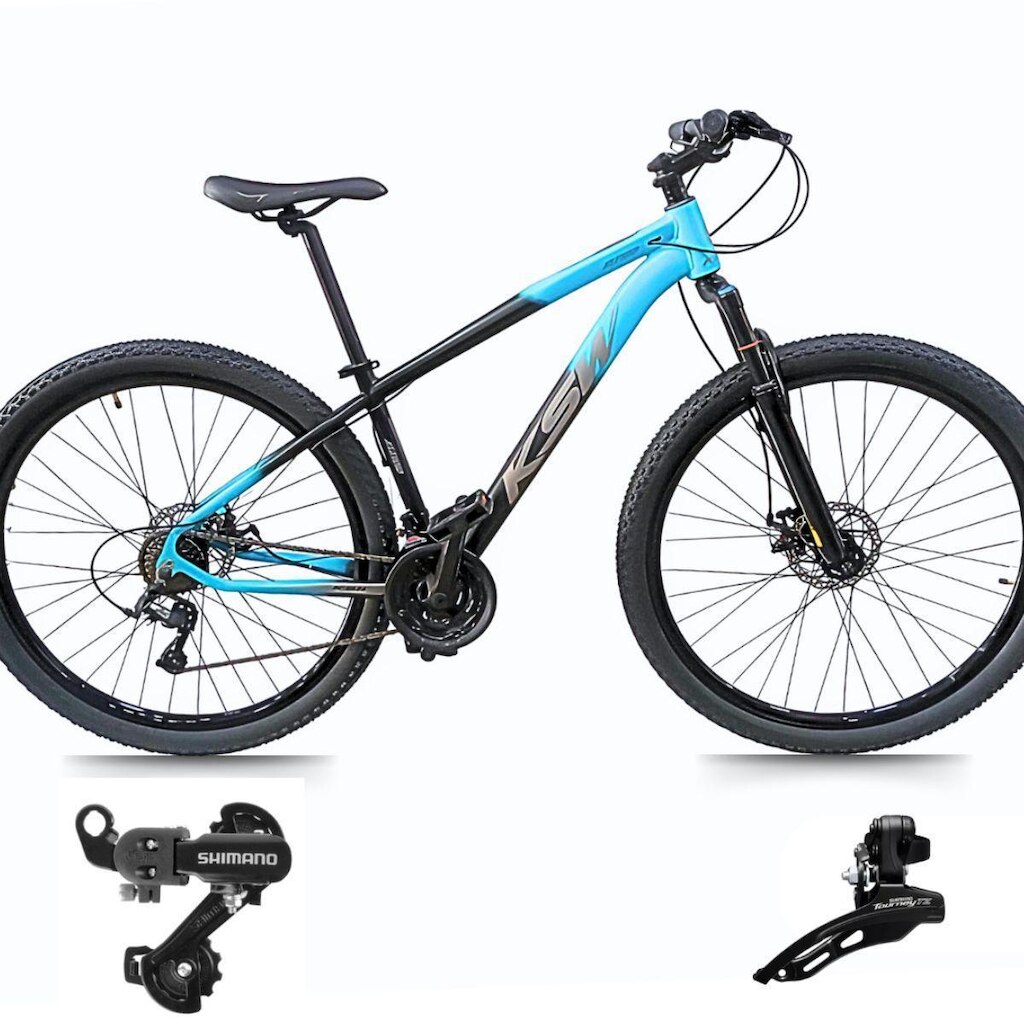 Bicicleta Ksw Xlt 29 24v Index Mtb Aluminio Suspensão 80mm Cambios Shimano