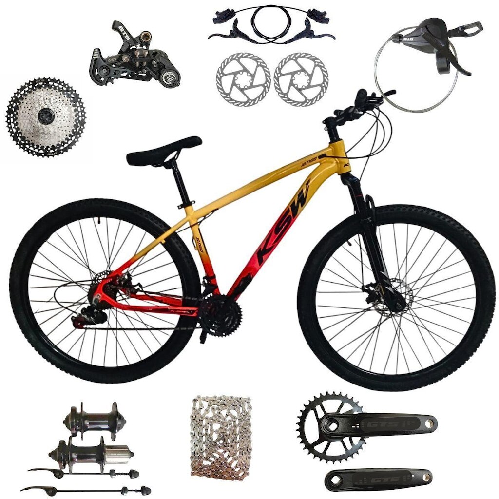 Bicicleta Ksw Xlt Aro 29 12 Velocidades  Freios Hidraulicos
