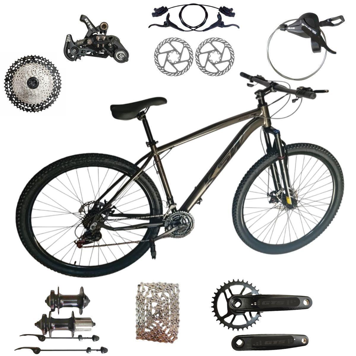 Bicicleta Ksw Xlt Disc H Aro 29 Susp. Dianteira 12 Marchas - Verde/preto
