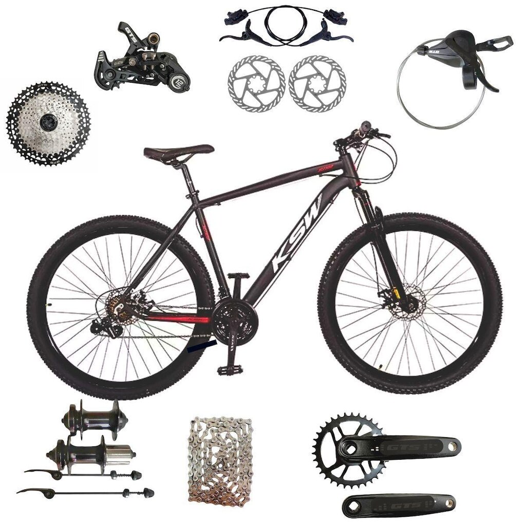 Bicicleta Ksw Xlt Aro 29 12 Velocidades MTB Aluminio Freios Hidraulicos