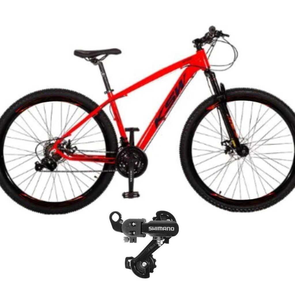 Bicicleta Ksw Xlt Aro 29 21v Index Mtb Quadro Alum Shimano