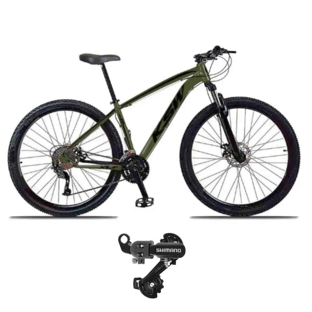 Bicicleta Ksw Xlt Aro 29 21v Index Mtb Quadro Aluminio Cambios Shimano