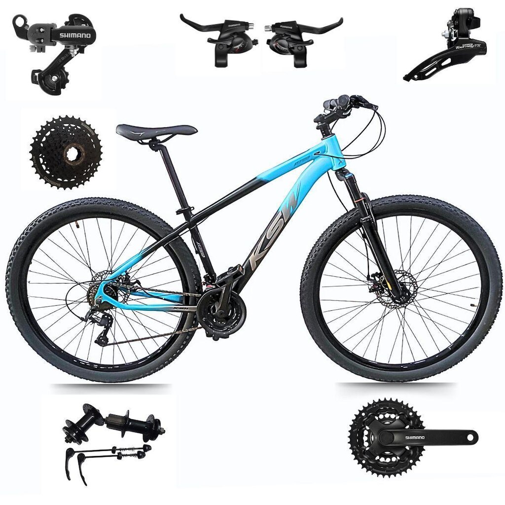 Bicicleta Ksw Xlt Aro 29 24v Aluminio Mtb SHIMANO K7