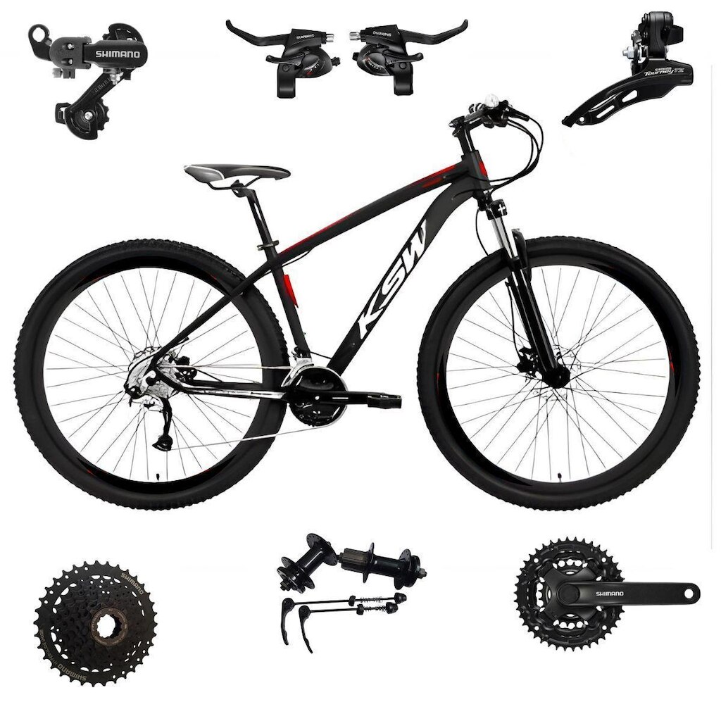 Bicicleta Ksw Xlt Aro 29 24v Aluminio Mtb SHIMANO K7