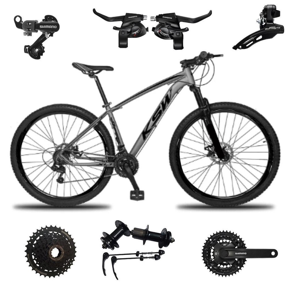 Bicicleta Ksw Xlt Aro 29 24v Aluminio Mtb SHIMANO K7