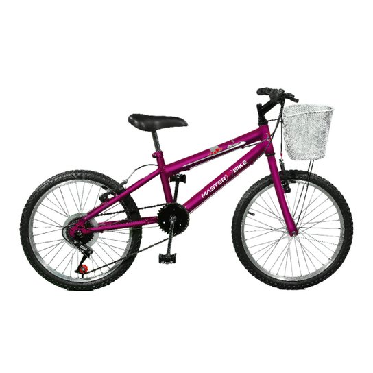 Bicicleta Master Bike Aro 20 Serena Plus 7 Marchas V-Brake - Violeta