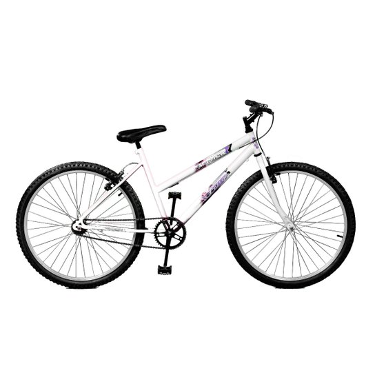 Bicicleta Master Bike Aro 26 Feline Freio V-Brake - Branco