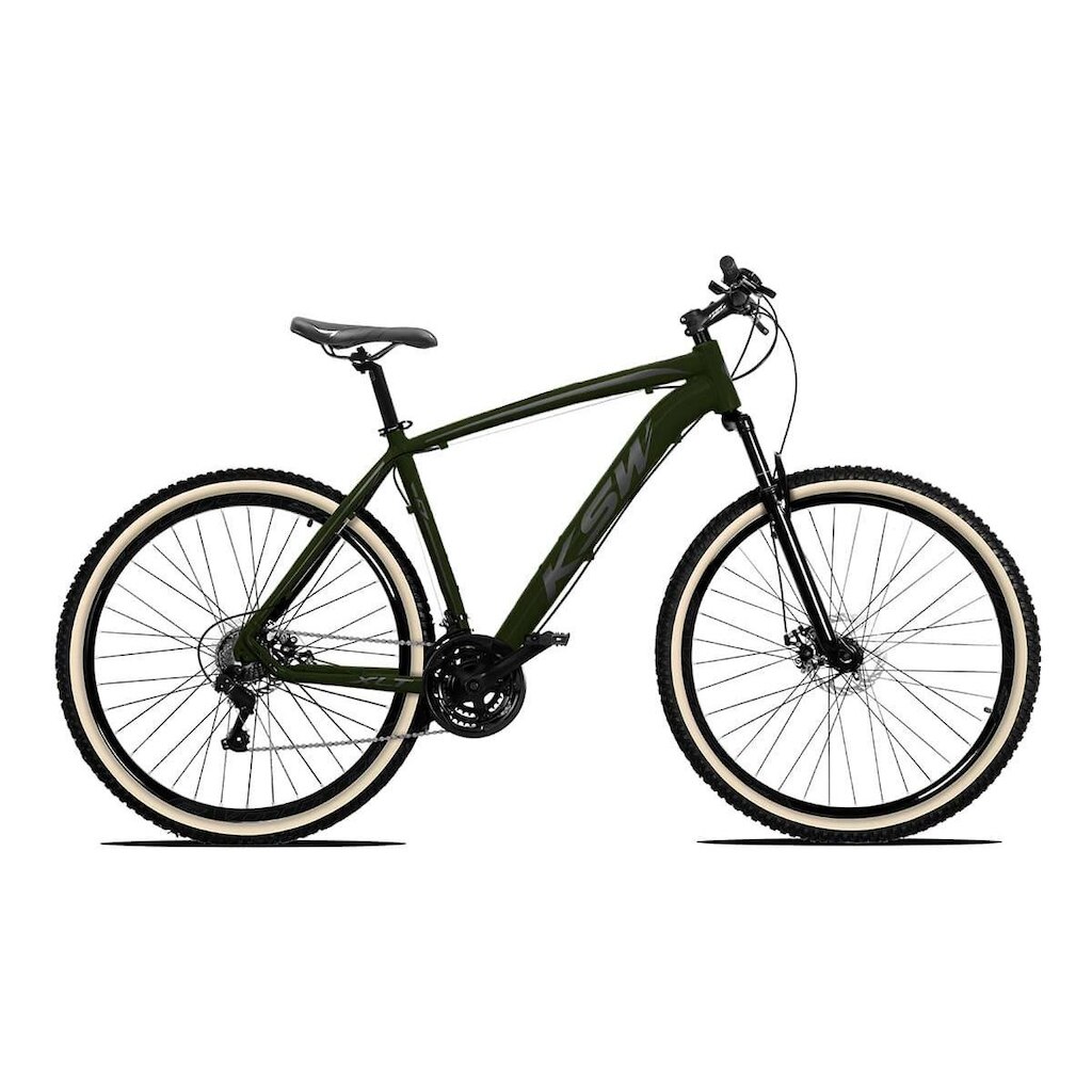 Bicicleta MTB Aro 29 KSW 27 Marcha Freio a Disco Cubos K7