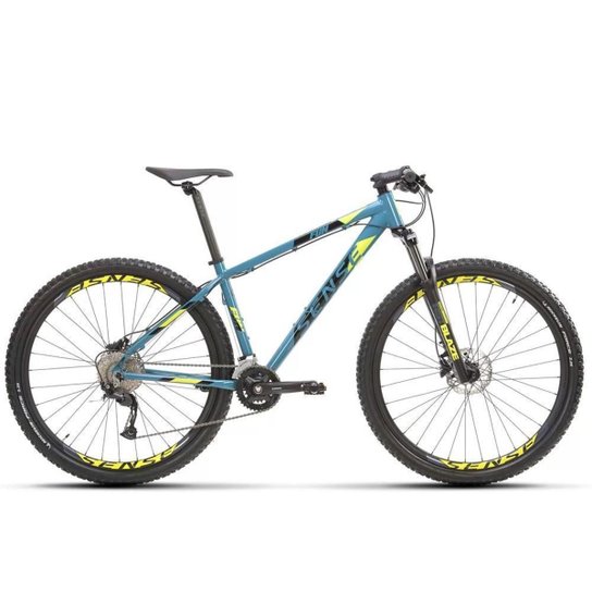 Bicicleta Mtb Sense Fun Evo 2023 Freio Hidráulico Shimano - Azul+amarelo é ruim? Bicicleta Mtb Sense Fun Evo 2023 Freio Hidráulico Shimano - Azul+amarelo é boa?