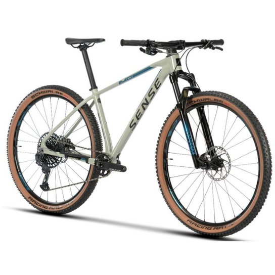 Bicicleta Mtb Sense Impact Race 2022 Sram Gx Eagle 12v - Cinza+Azul Menor preço em Bicicleta Mtb Sense Impact Race 2022 Sram Gx Eagle 12v - Cinza+Azul