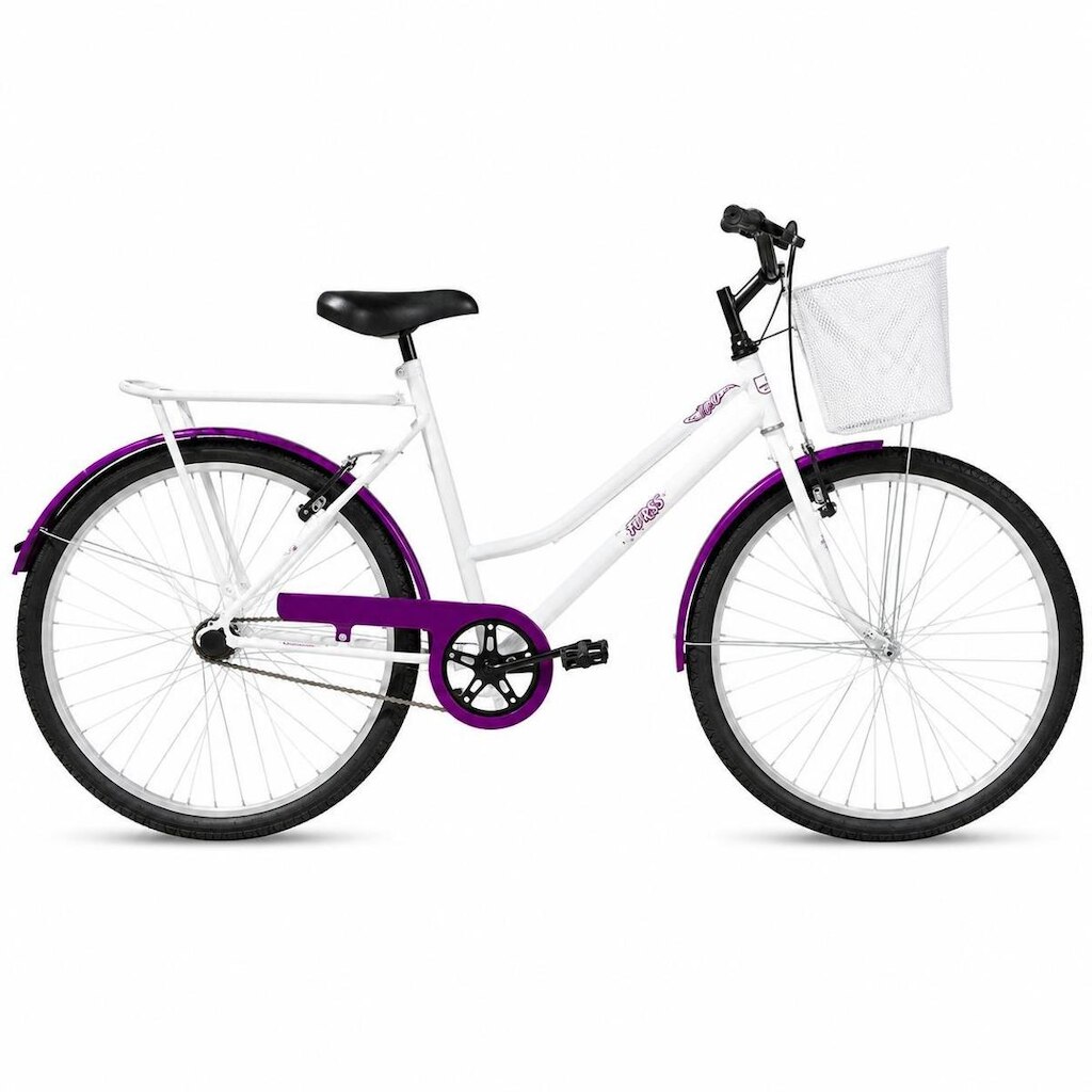 Bicicleta Retrô Feminina Forss Rose Aro 26 - Violeta