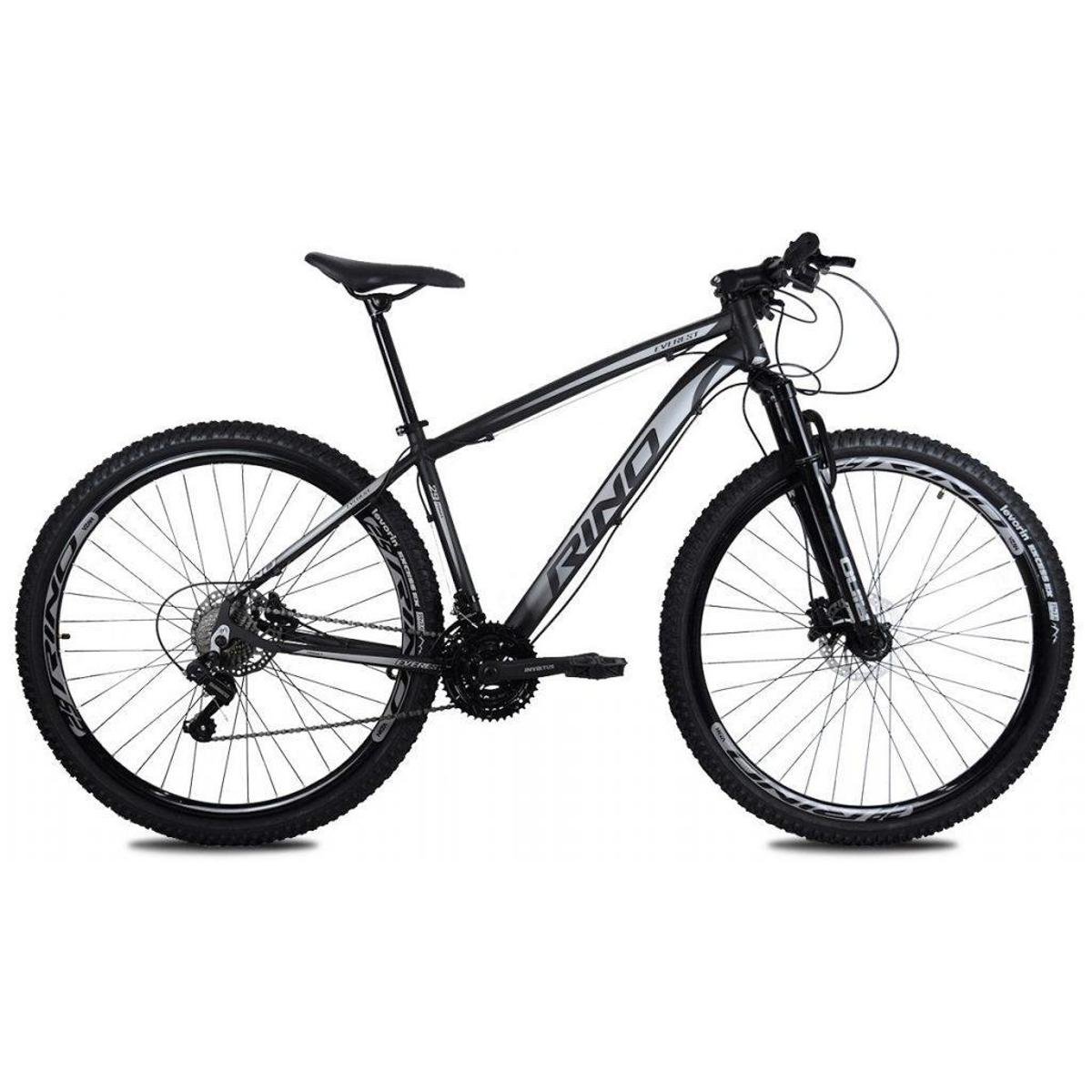 Bicicleta Rino Everest Aro 29 Susp. Dianteira 21 Marchas - Cinza