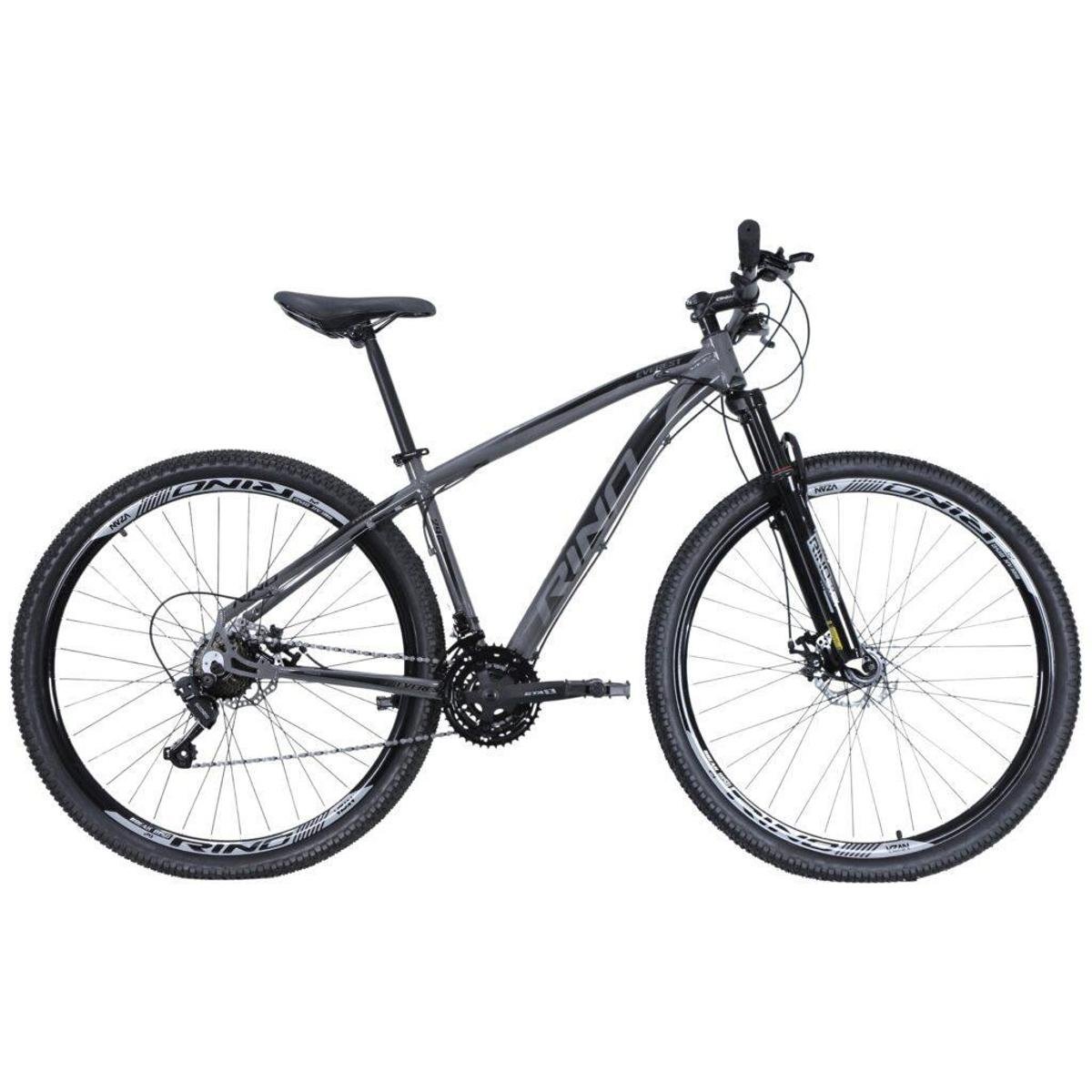 Bicicleta Rino Everest 29 Freio a Disco - Cambios Shimano 21v Menor preço em Bicicleta Rino Everest 29 Freio a Disco - Cambios Shimano 21v