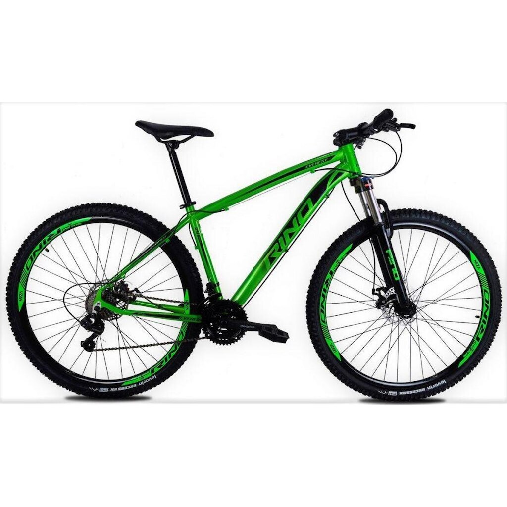 Bicicleta Rino Everest 29 Freio Hidráulico   Cambios Shimano 24V Com Trava