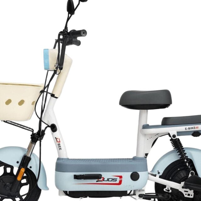 Bicicleta Scooter com Alarme 500W 48V Bee Azul Duos