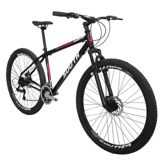 Bicicleta South Hunter GT - Aro 29 - 21 Marchas - Freios a Disco - Suspensão Dianteira - Preto+Vermelho é ruim? Bicicleta South Hunter GT - Aro 29 - 21 Marchas - Freios a Disco - Suspensão Dianteira - Preto+Vermelho é boa?