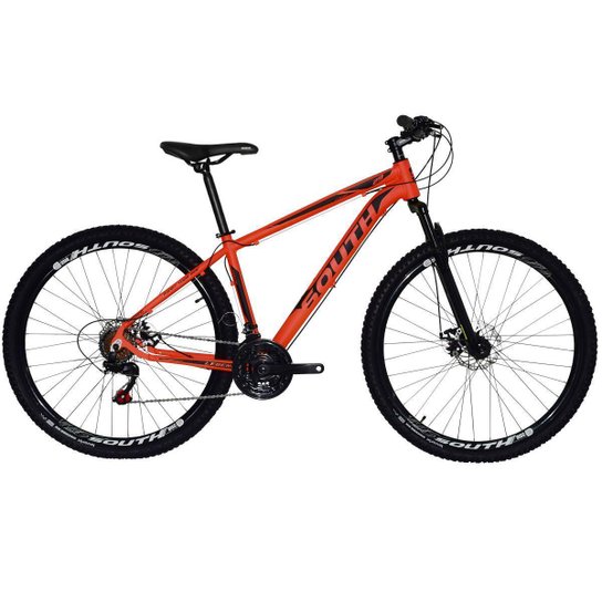 Bicicleta South Legend - Aro 29 - Alumínio - Freios a disco - 24 marchas - Vermelho é ruim? Bicicleta South Legend - Aro 29 - Alumínio - Freios a disco - 24 marchas - Vermelho é boa?