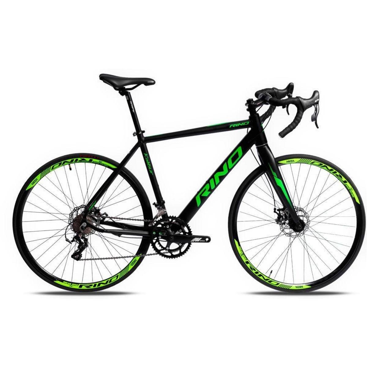 Bicicleta Speed - Aro 700 - 2x9 Vel. - Rino Kalibur Menor preço em Bicicleta Speed - Aro 700 - 2x9 Vel. - Rino Kalibur