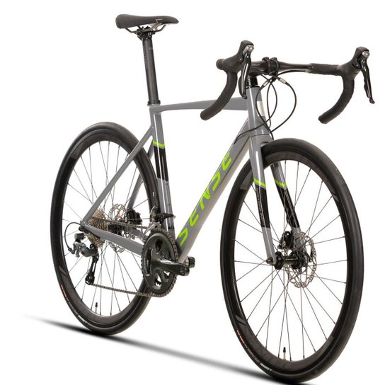 Bicicleta Speed Sense Criterium Race 2020 Aro 700 Shimano 20 Marchas - Cinza e Verde Menor preço em Bicicleta Speed Sense Criterium Race 2020 Aro 700 Shimano 20 Marchas - Cinza e Verde