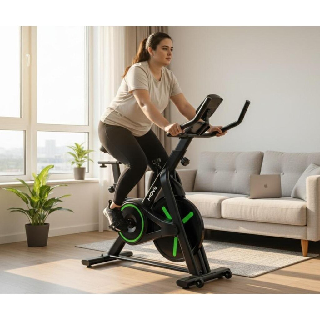 Bicicleta Spinning C2 Move Roda de Inércia 12Kg