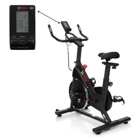 Bicicleta Spinning Ergométrica Ziyou ZU150 Connect Bluetooth + 1 Ano Ziyou Club aulas e conteúdos - Preto Menor preço em Bicicleta Spinning Ergométrica Ziyou ZU150 Connect Bluetooth + 1 Ano Ziyou Club aulas e conteúdos - Preto
