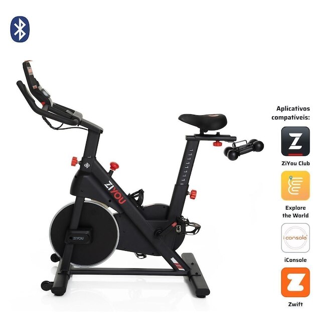 Bicicleta Spinning Ergométrica ZiYou ZU150-S Bluetooth