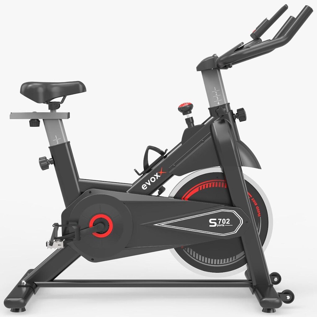 Bicicleta Spinning INDOOR Evox S702 Roda de Inércia 10 Kg
