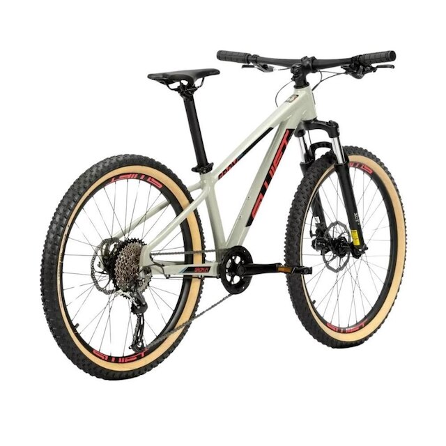 Bicicleta Swift Grom Evo Aro 24 Mtb 9V Tam Unico Cinza/Rosa