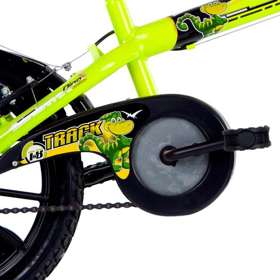Bicicleta Track Bikes Dino Neon Infantil - Aro 16
