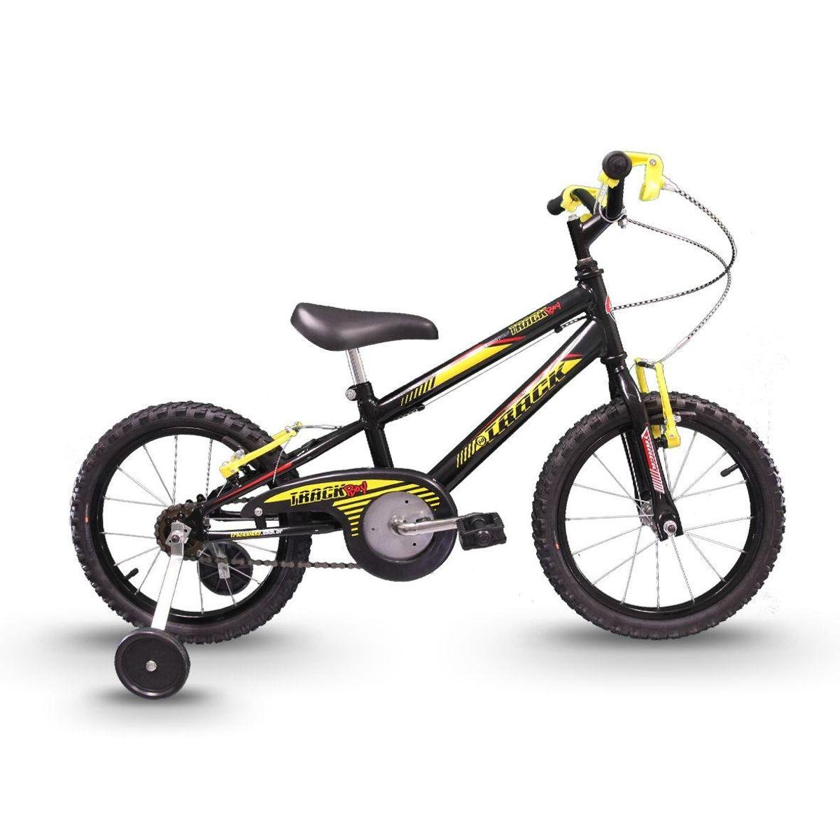 Bicicleta Track&bikes Boy Vb Aro 16 Rígida 1 Marcha - Preto/amarelo