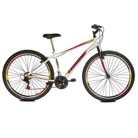 Bicicleta Tridal Evolution Mountain Bike Aro 29 36 Raios Freios V-brake - Branco é ruim? Bicicleta Tridal Evolution Mountain Bike Aro 29 36 Raios Freios V-brake - Branco é boa?