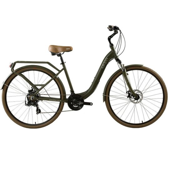 Bicicleta Urbana Groove Urban ID 21V - Verde Menor preço em Bicicleta Urbana Groove Urban ID 21V - Verde